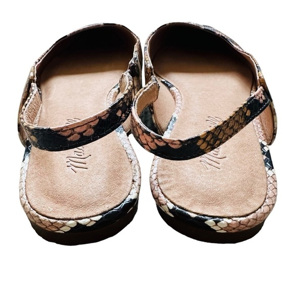 MADEWELL The Margot Snakeskin Embossed Leather Slingback Flat - Picture 6 of 10